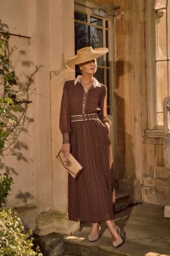 Annabel Pleated Maxi Dress