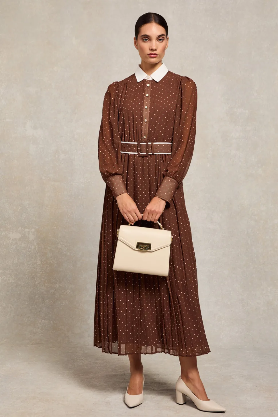 Annabel Pleated Maxi Dress