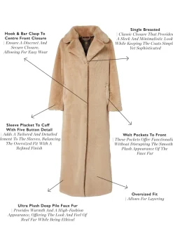 Asygarth Faux Fur Coat