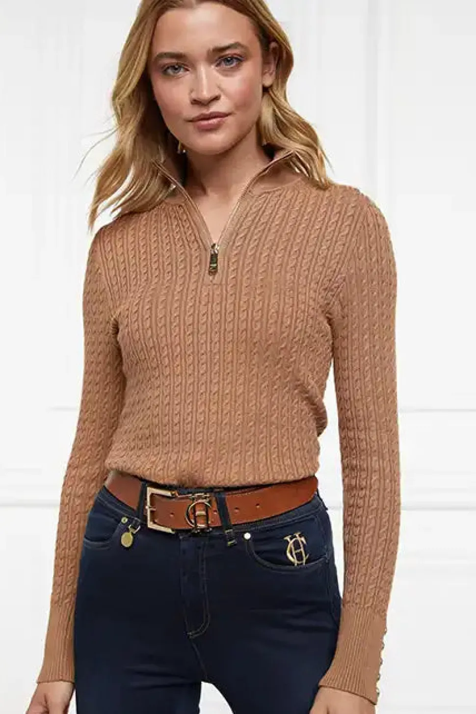 Ava Quarter Zip Knit