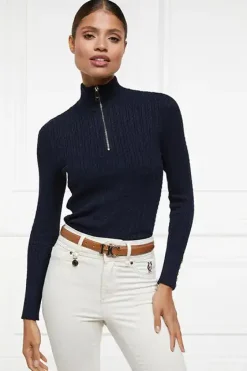 Ava Quarter Zip Knit