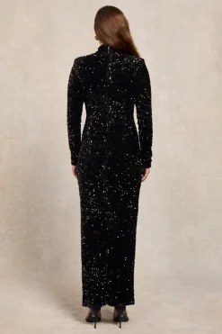 Cara Sequin Maxi Dress