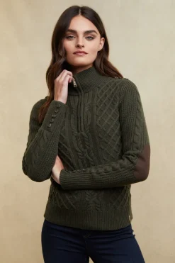 Country Cable Quarter Zip Knit