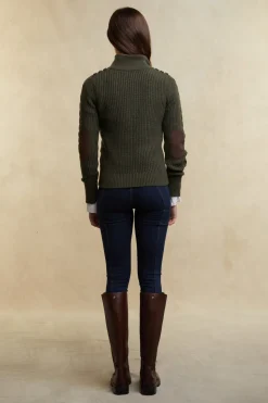 Country Cable Quarter Zip Knit