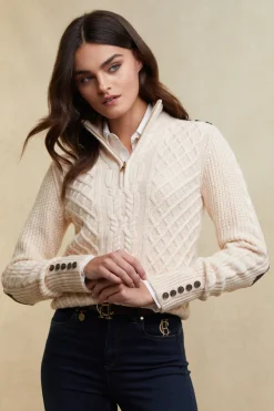 Country Cable Quarter Zip Knit