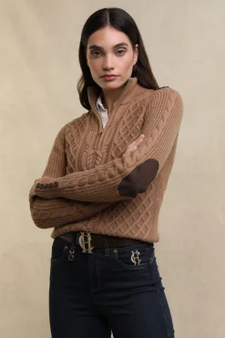 Country Cable Quarter Zip Knit