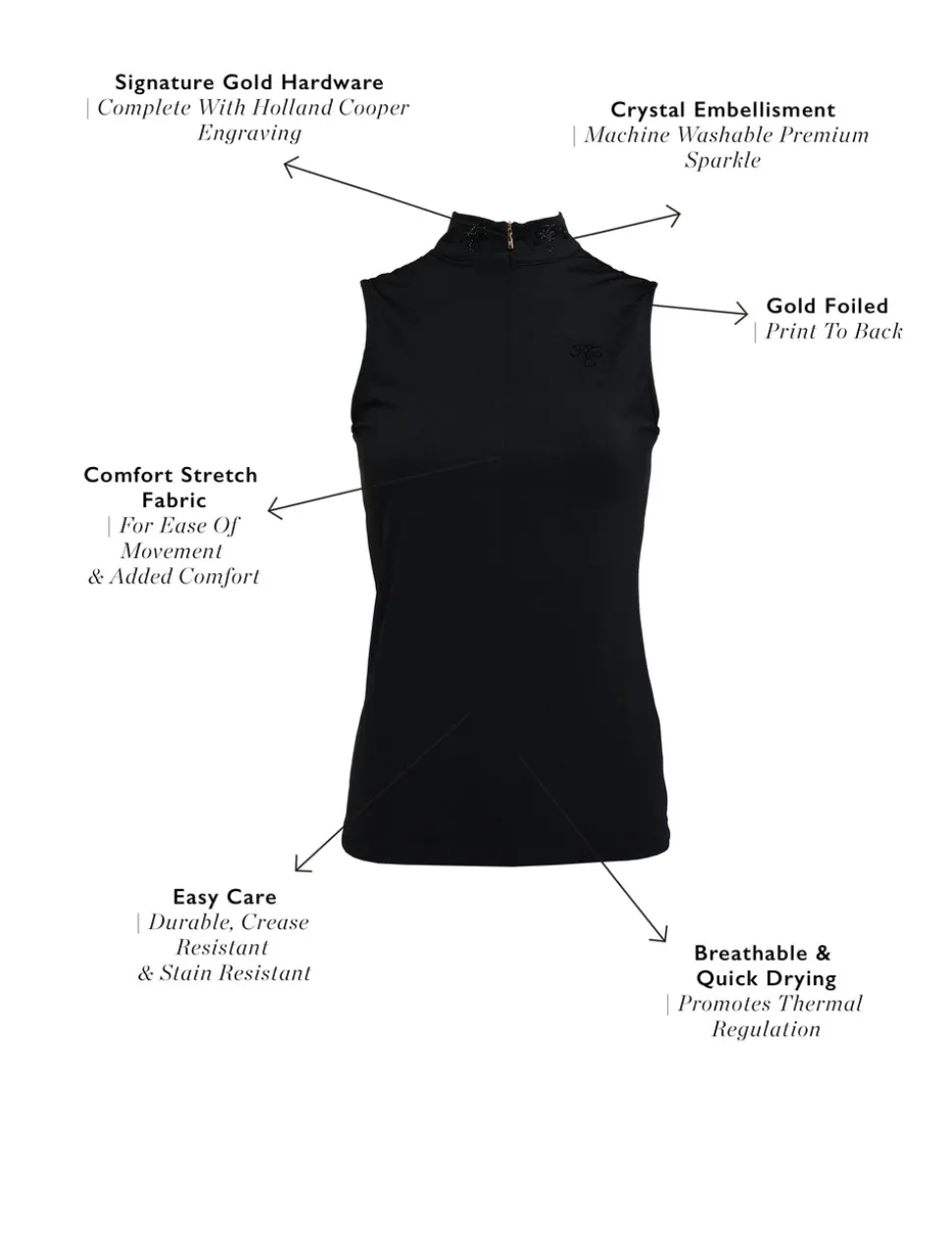 Crystal Sleeveless Base Layer