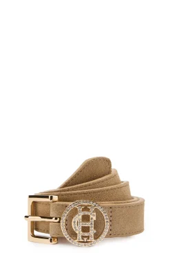 Crystal Slim Logo Belt