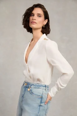 Cupro Shirt Bodysuit