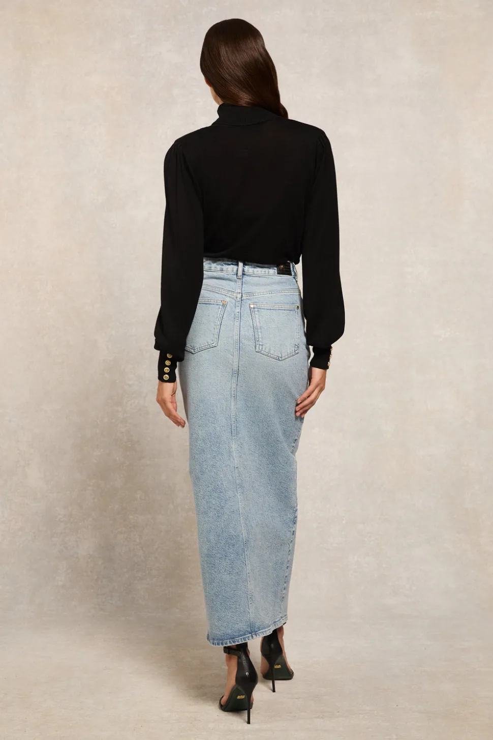 Denim Maxi Skirt