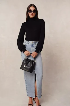 Denim Maxi Skirt