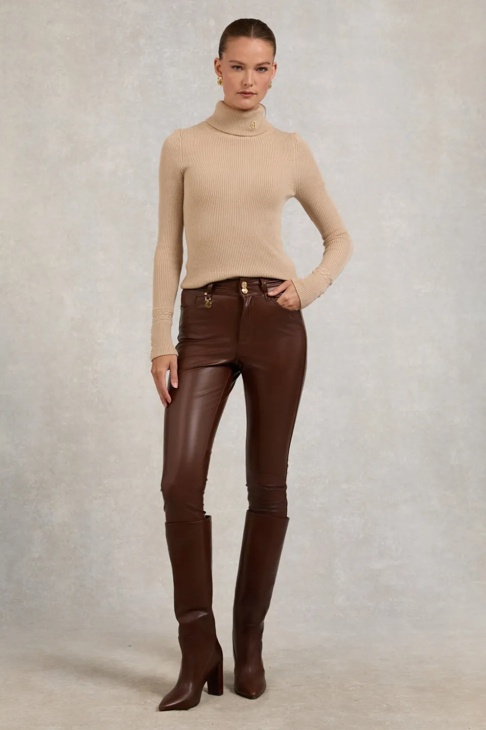 Faux Leather Skinny Jean