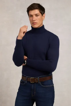 Fine Roll Neck Knit