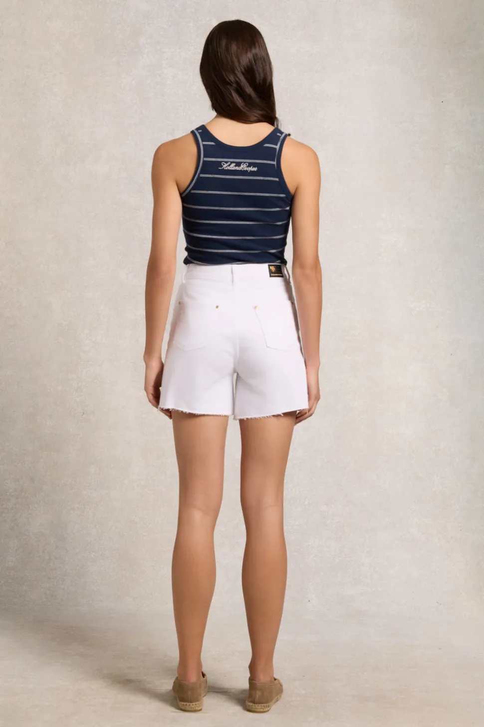 High Rise Denim Short