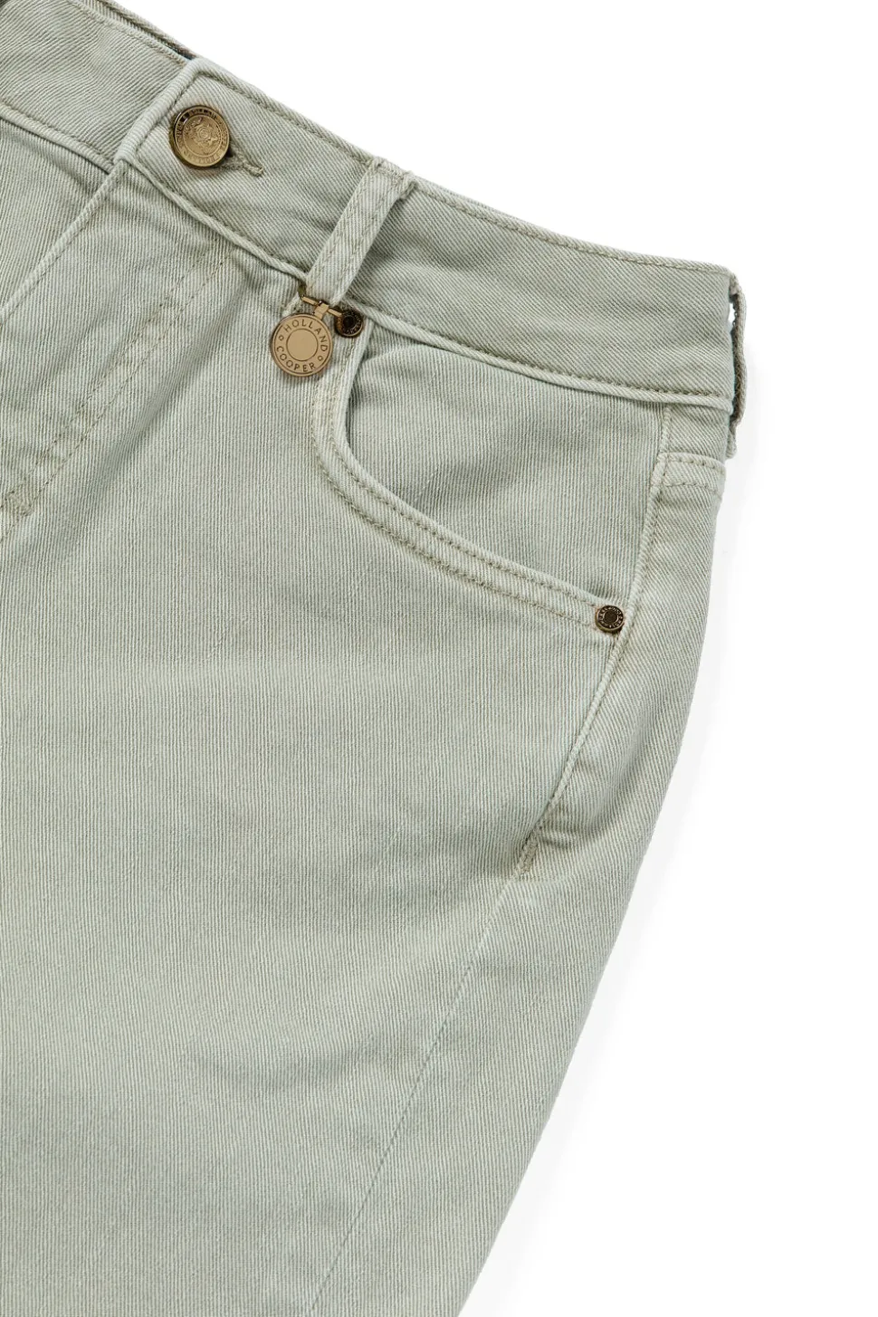 High Rise Denim Short