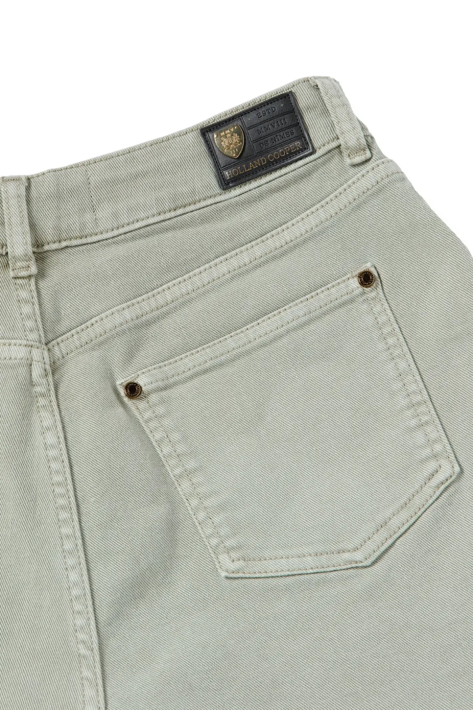 High Rise Denim Short