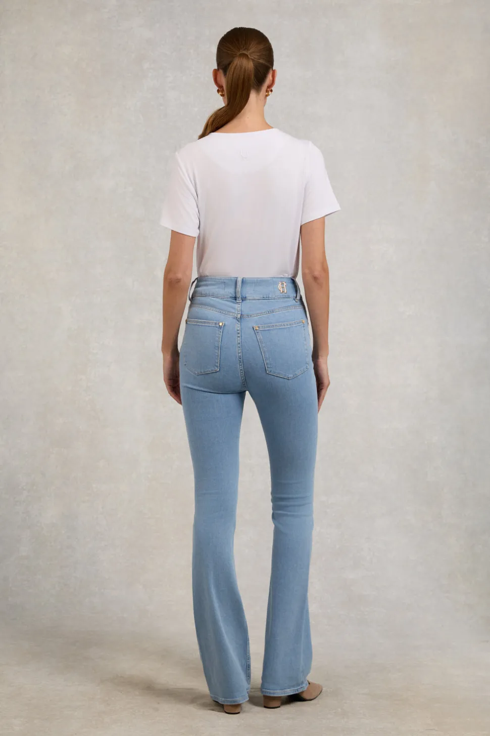 High Rise Flared Jean
