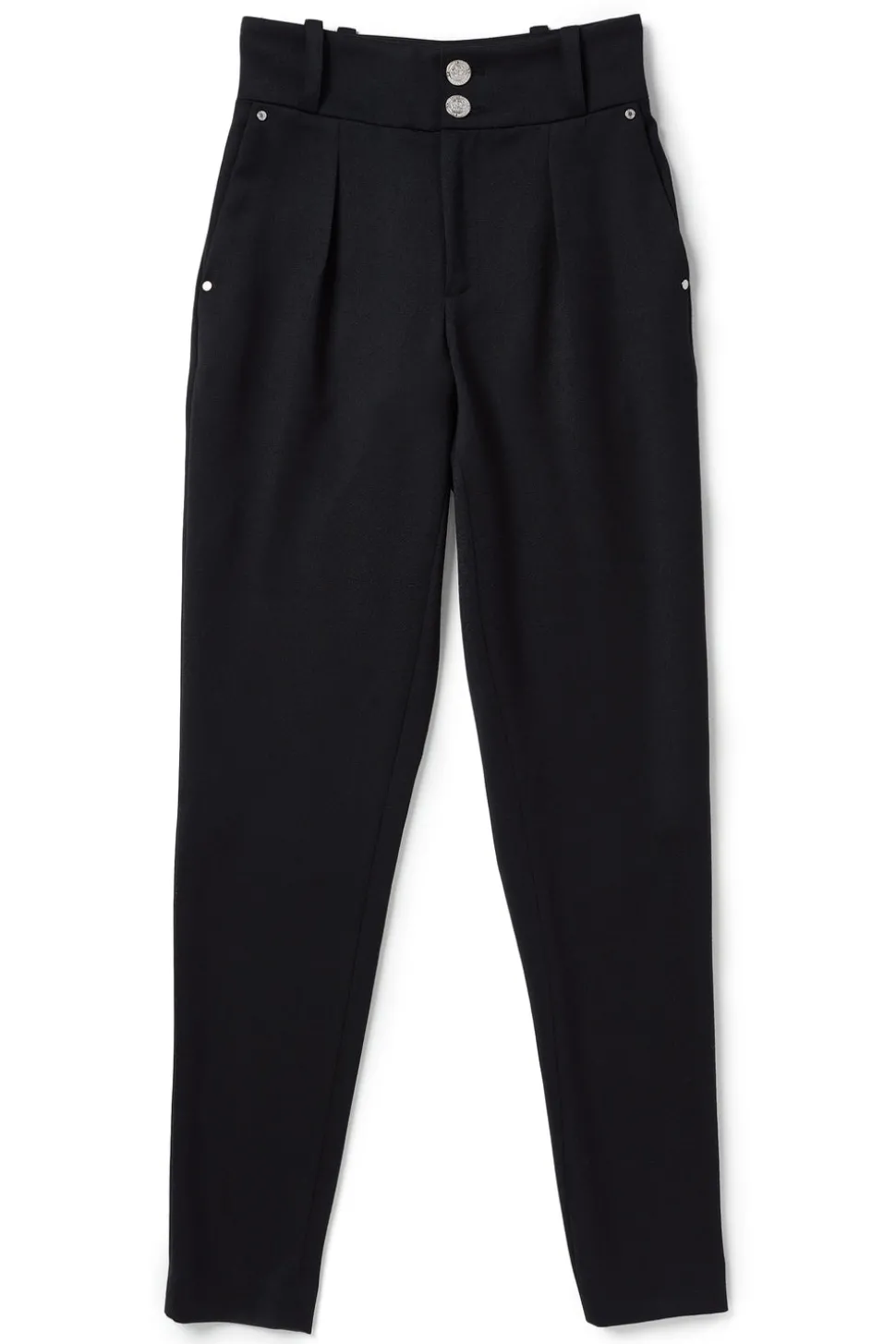 High Waisted Peg Trouser