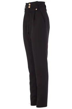 High Waisted Peg Trouser