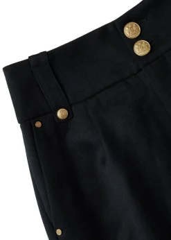 High Waisted Peg Trouser