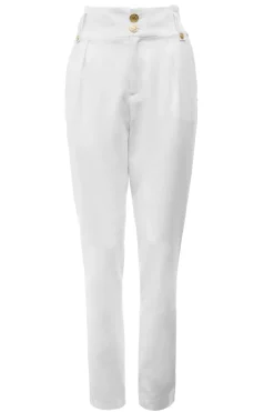 High Waisted Peg Trouser