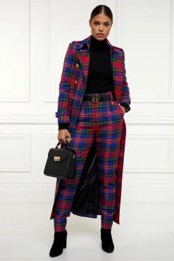 High Waisted Peg Trouser