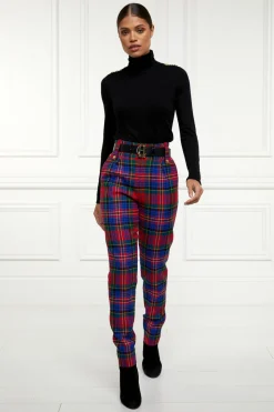 High Waisted Peg Trouser