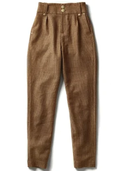 High Waisted Peg Trouser