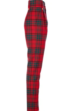 High Waisted Peg Trouser