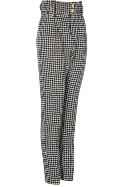 High Waisted Peg Trouser