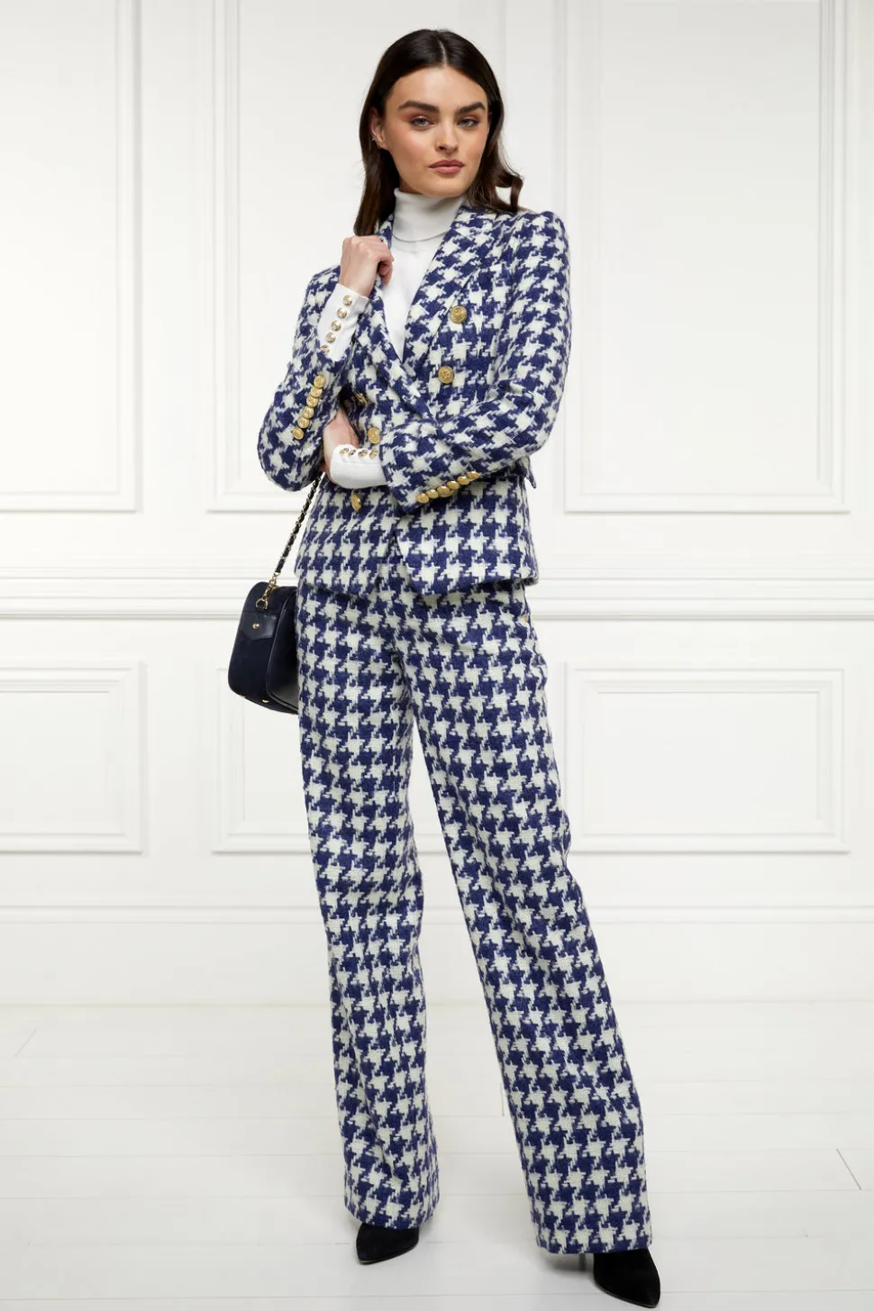 High Waisted Straight Trouser
