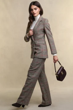 High Waisted Straight Trouser