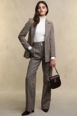 High Waisted Straight Trouser