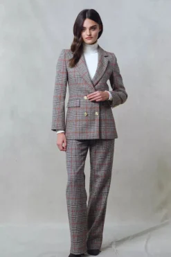 High Waisted Straight Trouser