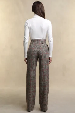 High Waisted Straight Trouser