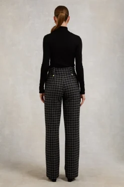 High Waisted Straight Trouser