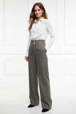 High Waisted Straight Trouser