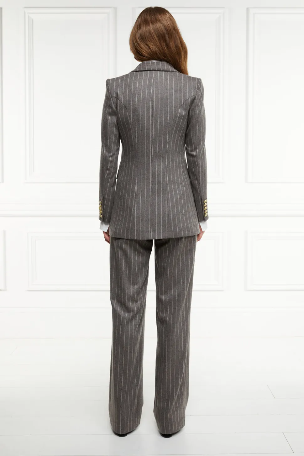 High Waisted Straight Trouser
