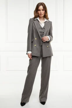 High Waisted Straight Trouser