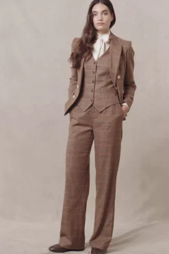 High Waisted Straight Trouser