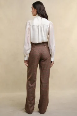 High Waisted Straight Trouser