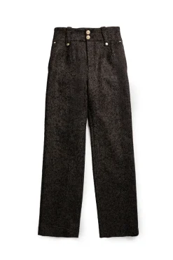 High Waisted Straight Trouser