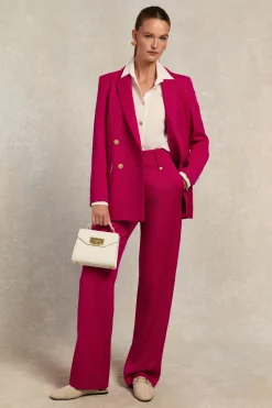 High Waisted Straight Trouser