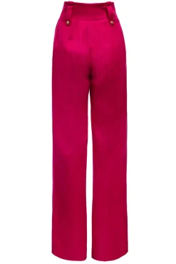 High Waisted Straight Trouser