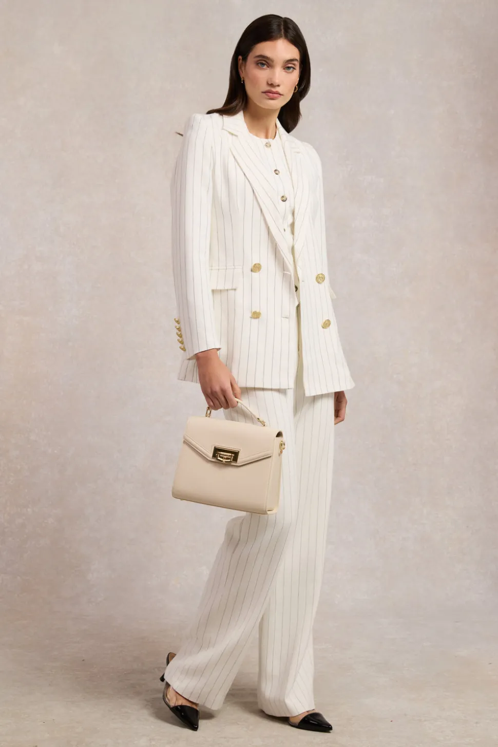 High Waisted Straight Trouser