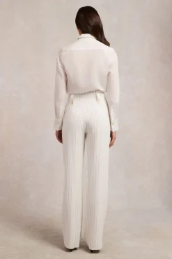 High Waisted Straight Trouser