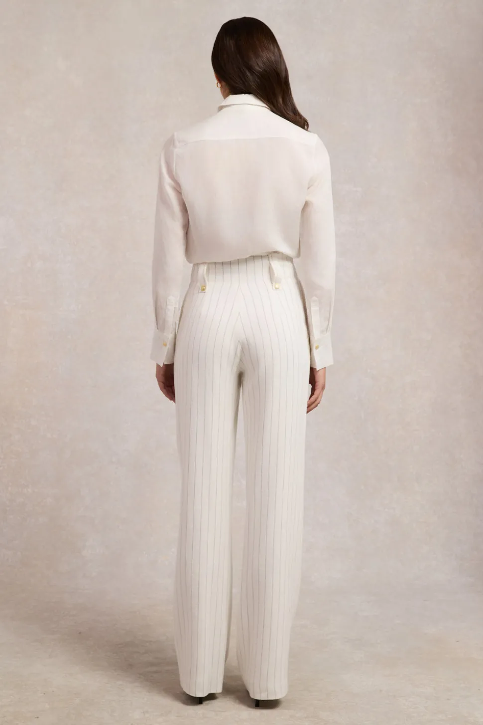 High Waisted Straight Trouser