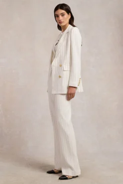 High Waisted Straight Trouser