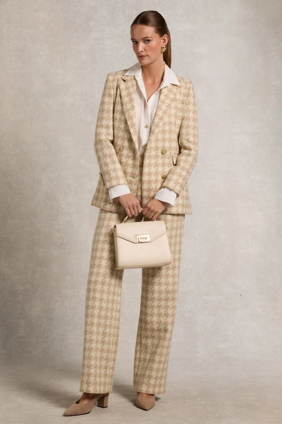 High Waisted Straight Trouser