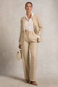 High Waisted Straight Trouser